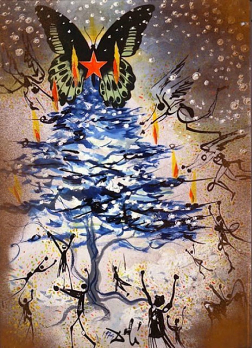 Salvador Dali's Christmas cards — festive mood from the genius of surrealism