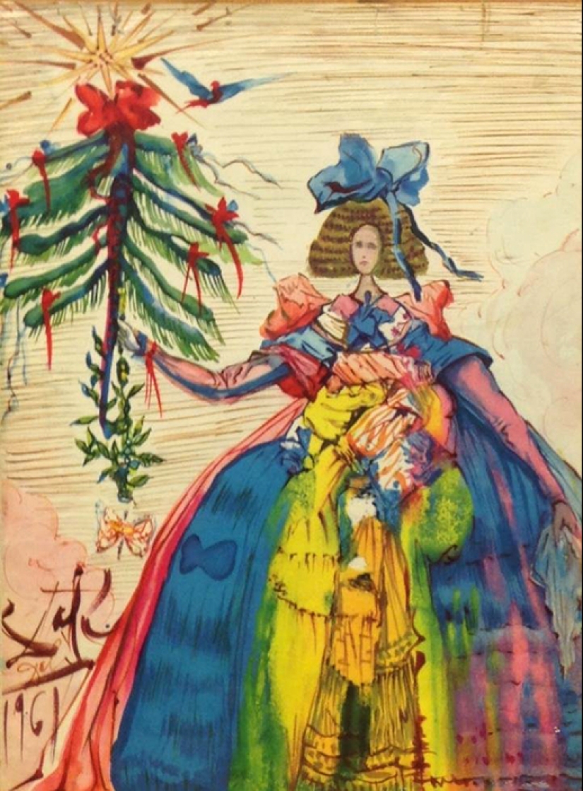 Salvador Dali's Christmas cards — festive mood from the genius of surrealism