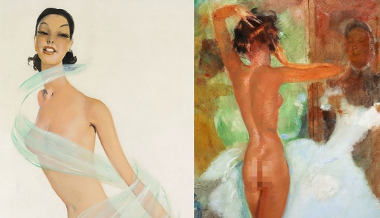 Seductoras mujeres parisinas en las pinturas del artista francés Jean-Gabriel Domergue