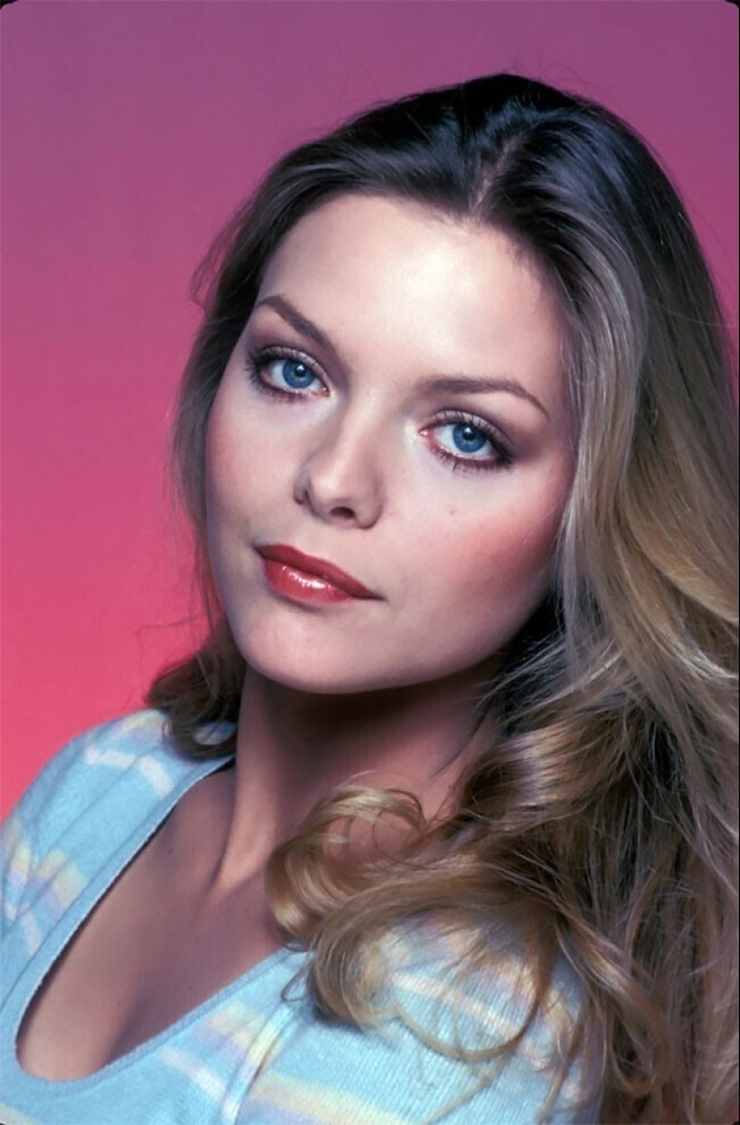 Sesión de fotos de la futura estrella-Michelle Pfeiffer, de 21 años