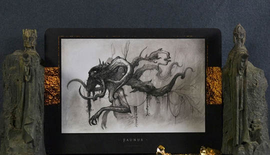 Shadows and mystical creatures by the French artist Olivier Villoin