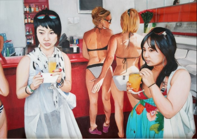 Simples alegrías burguesas en las pinturas de Vincent Gaultier