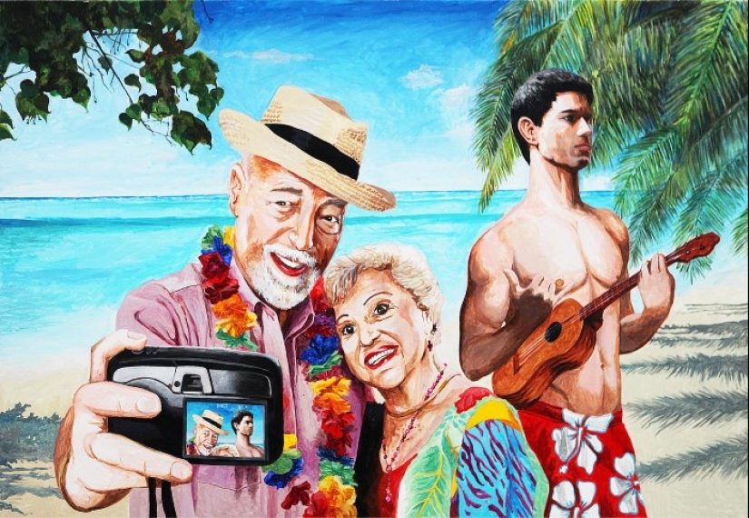 Simples alegrías burguesas en las pinturas de Vincent Gaultier