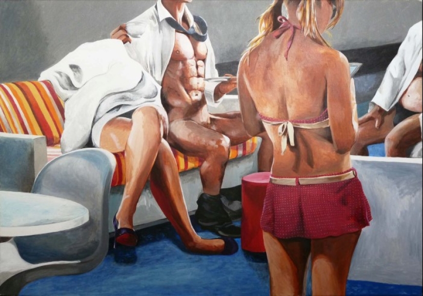 Simples alegrías burguesas en las pinturas de Vincent Gaultier