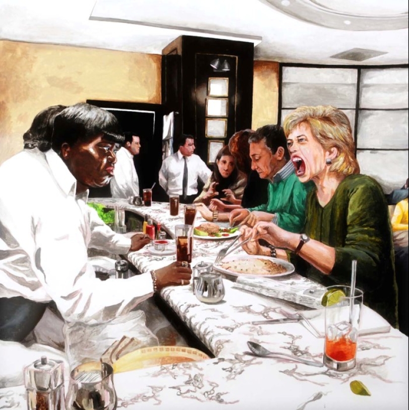 Simples alegrías burguesas en las pinturas de Vincent Gaultier