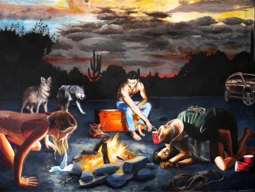 Simples alegrías burguesas en las pinturas de Vincent Gaultier