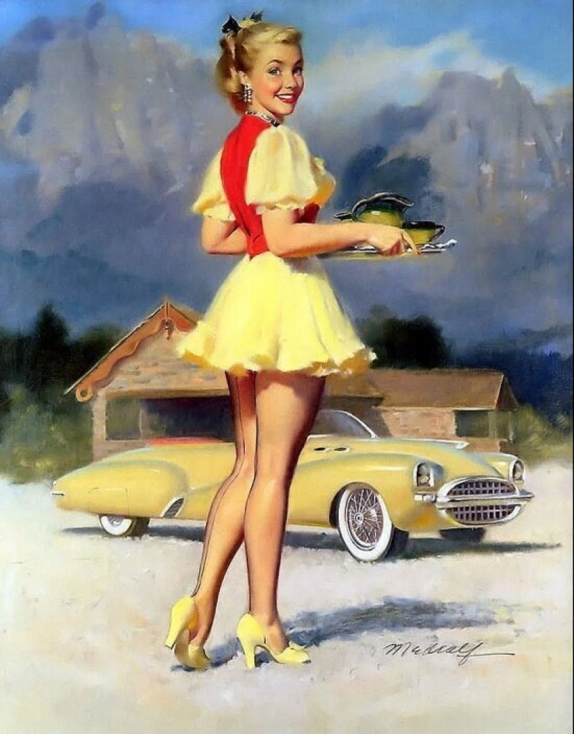Solid American pinup by Bill Madcalf Solid American pinup by Bill Madcalf