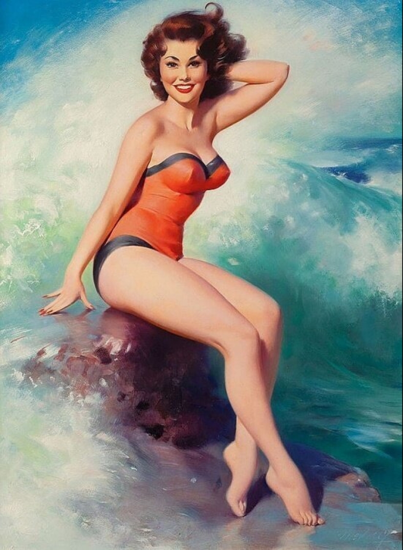 Solid American pinup by Bill Madcalf Solid American pinup by Bill Madcalf
