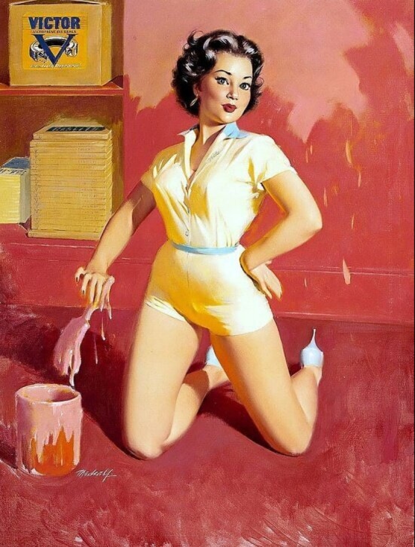 Solid American pinup by Bill Madcalf Solid American pinup by Bill Madcalf