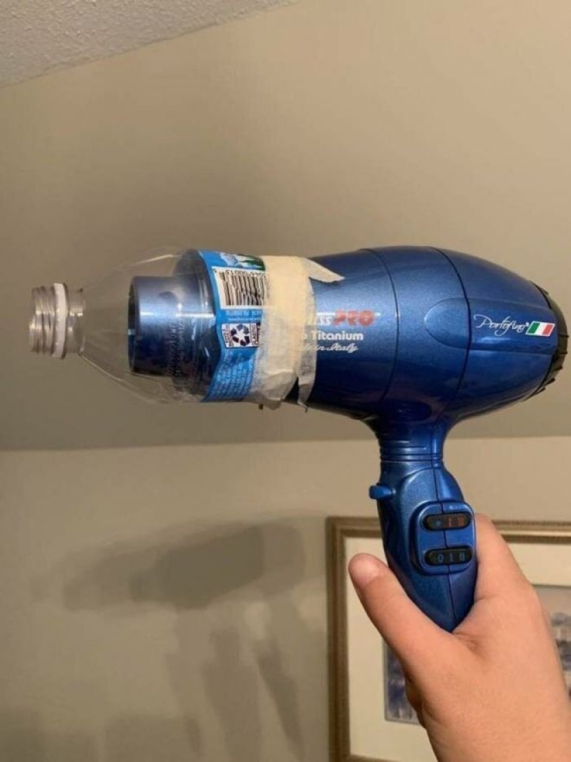 Soy ingeniero en casa de mi madre: 22 ejemplos de fotos cuando se hace torpemente, pero funcionalmente