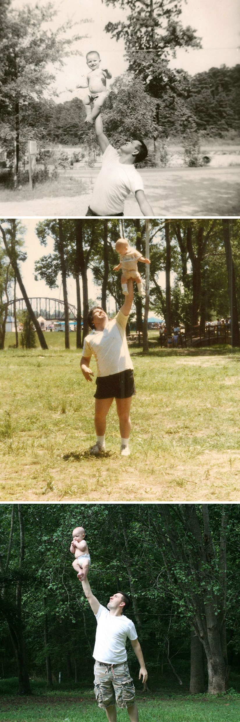 Start the time machine: 25 photos of grandparents who recreated their grandchildren Start the time machine: 25 photos of grandparents who recreated their grandchildren