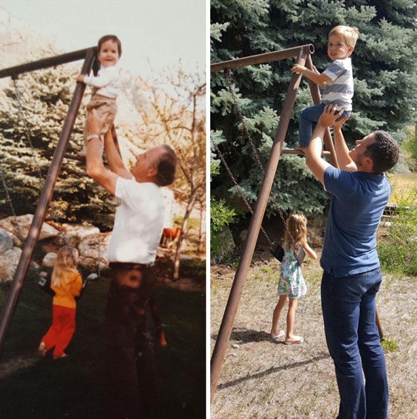 Start the time machine: 25 photos of grandparents who recreated their grandchildren Start the time machine: 25 photos of grandparents who recreated their grandchildren