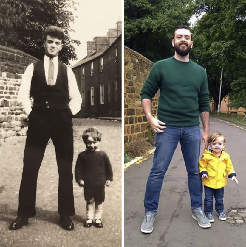 Start the time machine: 25 photos of grandparents who recreated their grandchildren Start the time machine: 25 photos of grandparents who recreated their grandchildren