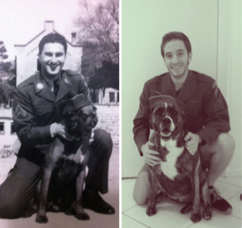 Start the time machine: 25 photos of grandparents who recreated their grandchildren Start the time machine: 25 photos of grandparents who recreated their grandchildren