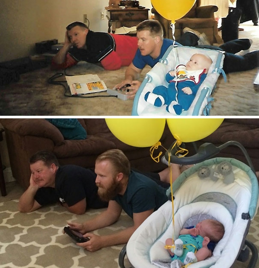 Start the time machine: 25 photos of grandparents who recreated their grandchildren Start the time machine: 25 photos of grandparents who recreated their grandchildren