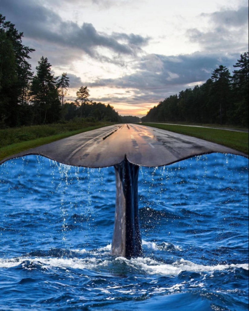 Surreal photo manipulations of Justin Peters