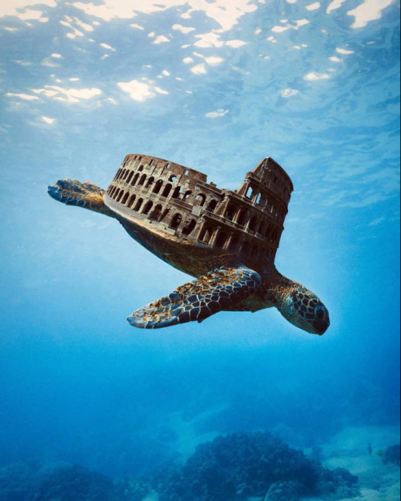 Surreal photo manipulations of Justin Peters