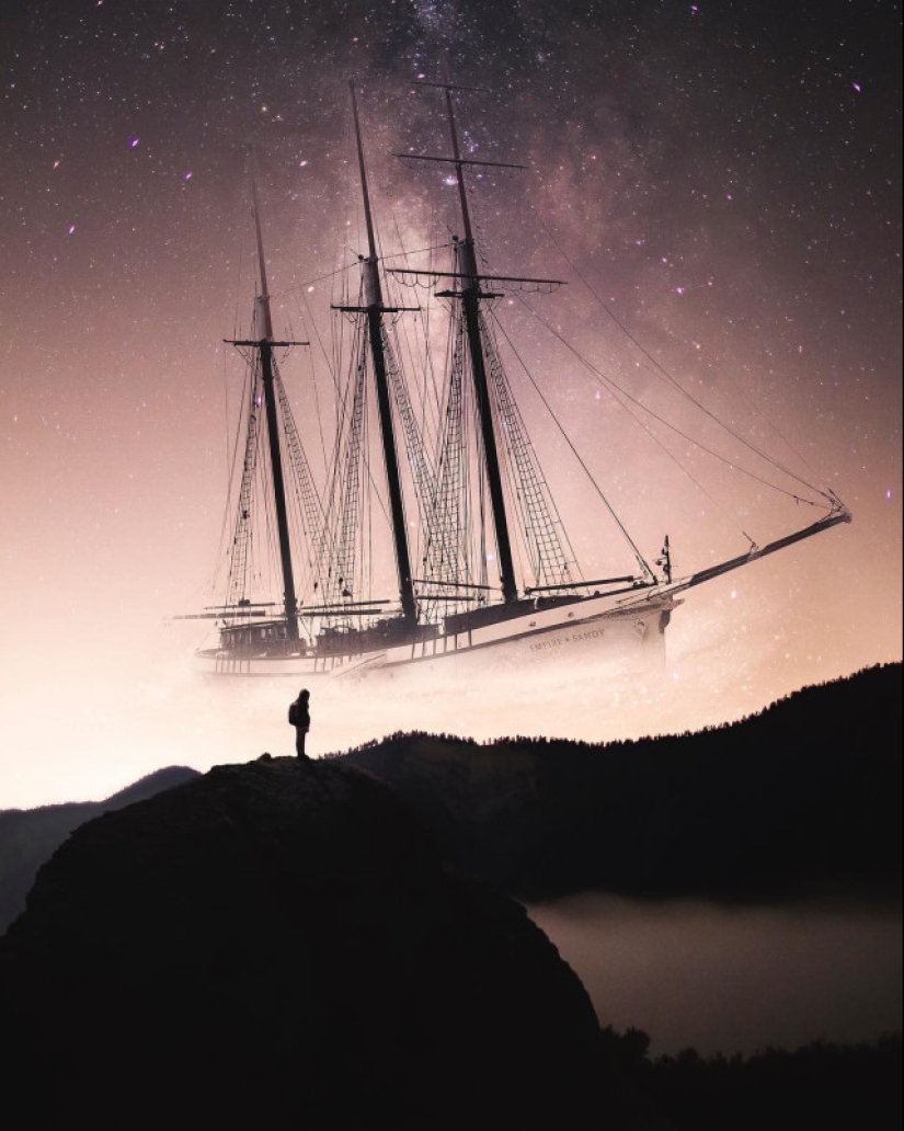 Surreal photo manipulations of Justin Peters