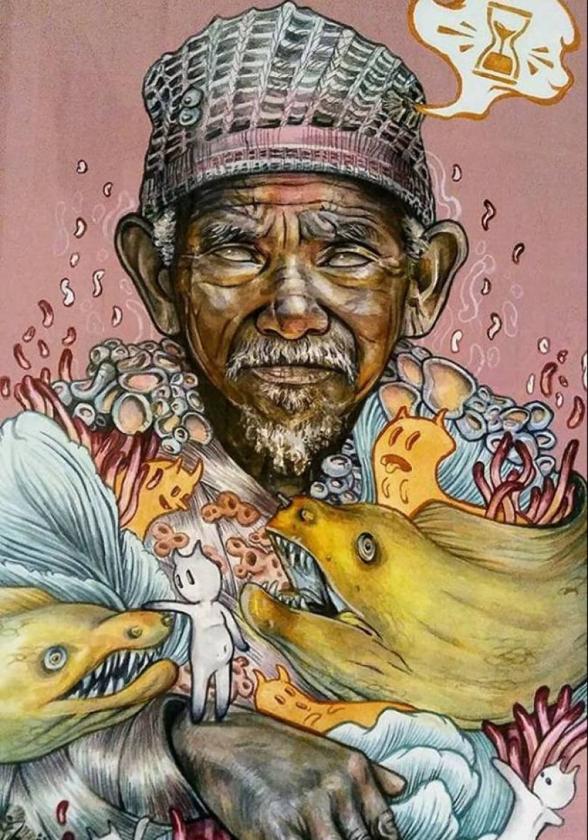 Surrealista trabajo de Kayla Mahaffey que va a transformar su visión en la pintura de retratos Surrealista trabajo de Kayla Mahaffey que va a transformar su visión en la pintura de retratos