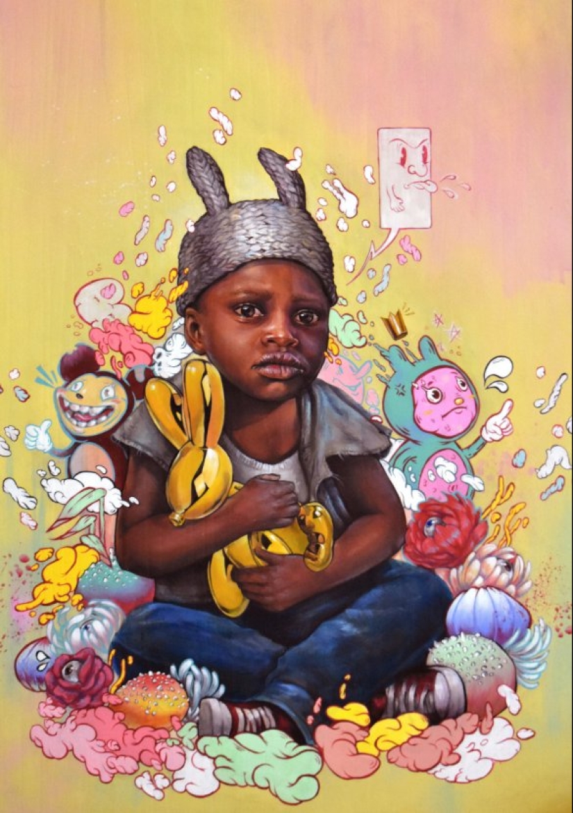 Surrealista trabajo de Kayla Mahaffey que va a transformar su visión en la pintura de retratos Surrealista trabajo de Kayla Mahaffey que va a transformar su visión en la pintura de retratos