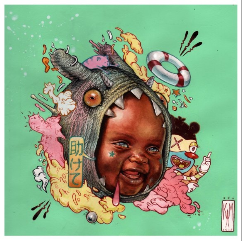 Surrealista trabajo de Kayla Mahaffey que va a transformar su visión en la pintura de retratos Surrealista trabajo de Kayla Mahaffey que va a transformar su visión en la pintura de retratos