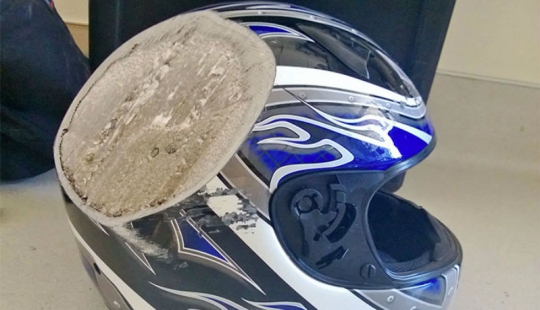 Take care of your head: accident victims shared photos of helmets that saved their lives