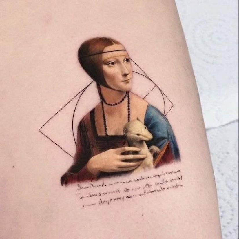 Tattoos of Hakan Adik, combining famous paintings and pop culture characters Tattoos of Hakan Adik, combining famous paintings and pop culture characters