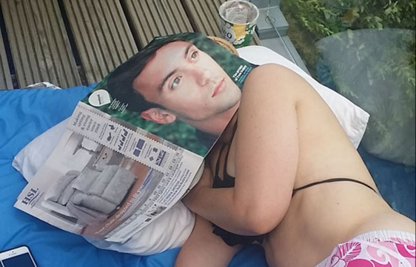 That awkward moment when the cover is in the reader's face