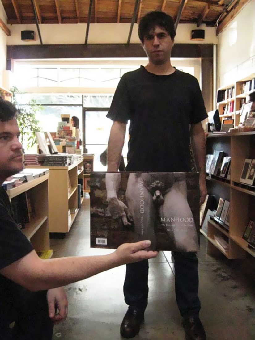 That awkward moment when the cover is in the reader's face