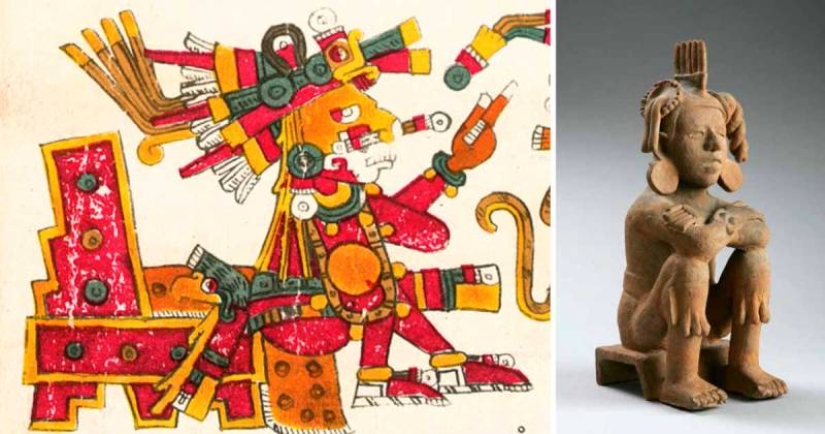 The Aztec god Xochipilli turned out to be the patron saint of vices and drug addiction The Aztec god Xochipilli turned out to be the patron saint of vices and drug addiction