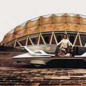 The elegance of retro-futurism: Italian car of the future in 1970