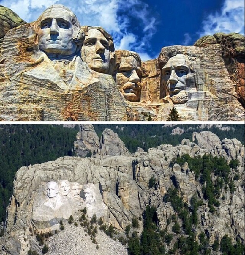 The familiar world shown with an unusual angle The familiar world shown with an unusual angle