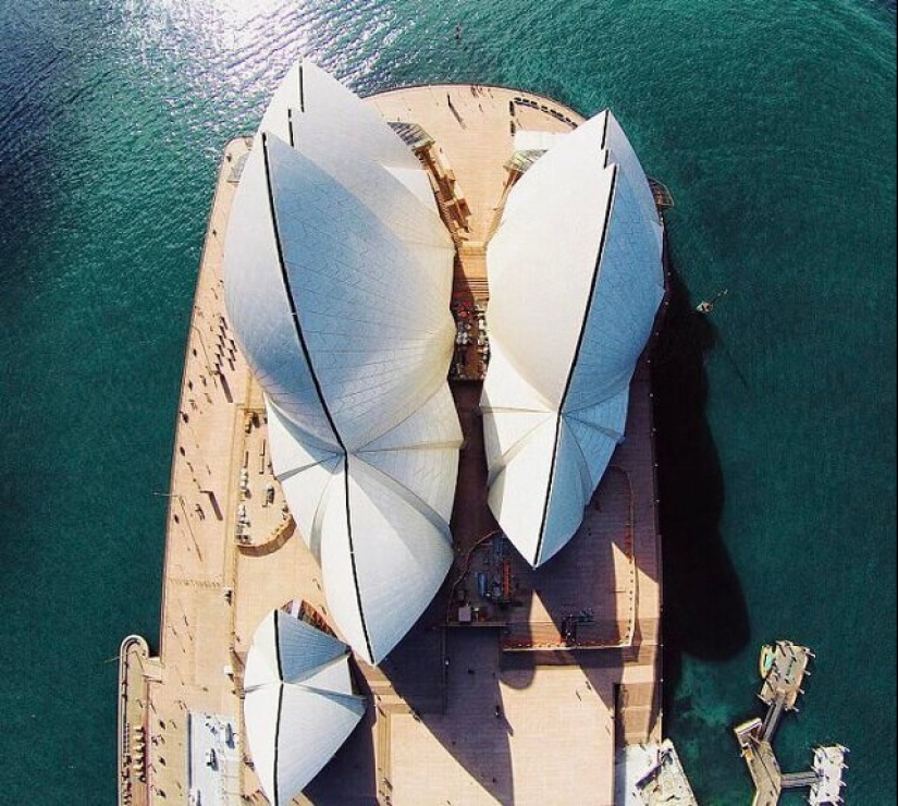 The familiar world shown with an unusual angle The familiar world shown with an unusual angle