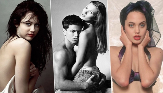 The first candid shooting of a young Kate moss, Angelina Jolie and other stars The first candid shooting of a young Kate moss, Angelina Jolie and other stars