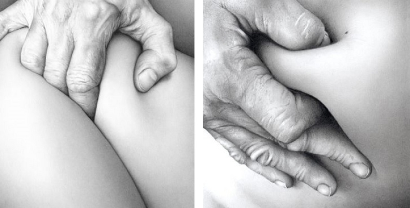 The Flesh Project: Kat Riley's lifelike drawings explore the subject of the body and touch The Flesh Project: Kat Riley's lifelike drawings explore the subject of the body and touch