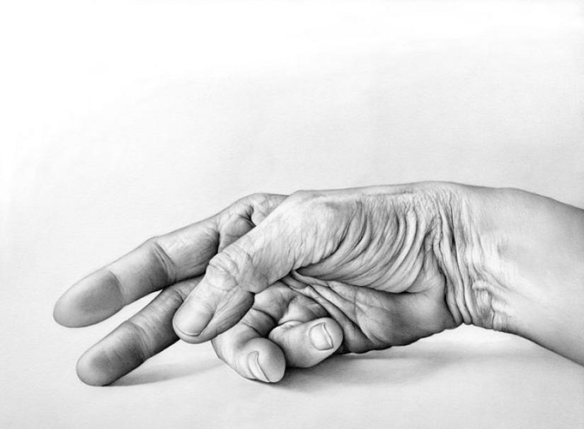 The Flesh Project: Kat Riley's lifelike drawings explore the subject of the body and touch The Flesh Project: Kat Riley's lifelike drawings explore the subject of the body and touch