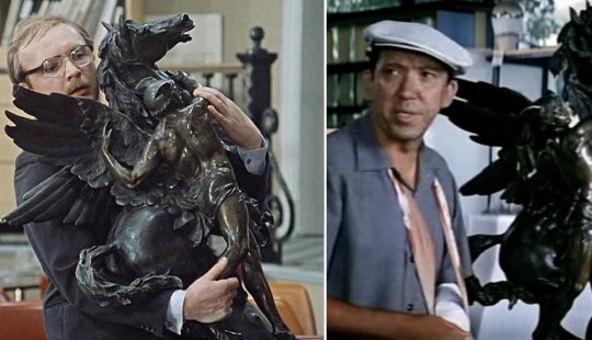 The four-legged star of "Mosfilm": bronze horse, which was shot no less Mironov The four-legged star of "Mosfilm": bronze horse, which was shot no less Mironov