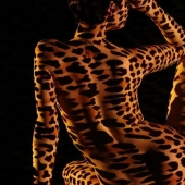 The French photographer dressed his models in light, shadow and nothing else