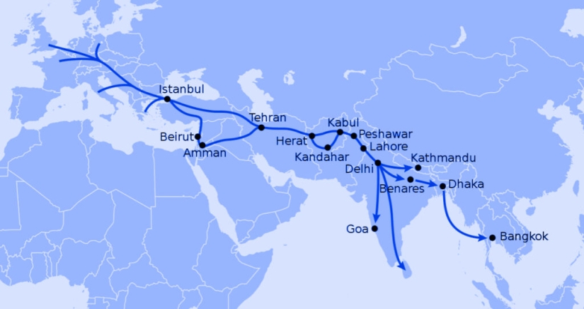 The Hippie Trail: The Legendary Freedom Route Across the Continent