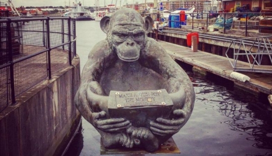 The history of one monument, or how the British executed a monkey for espionage