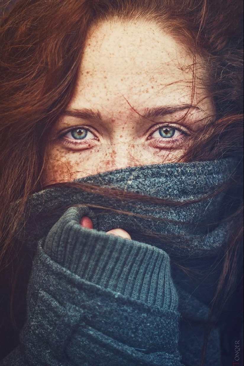 The most beautiful girls with freckles