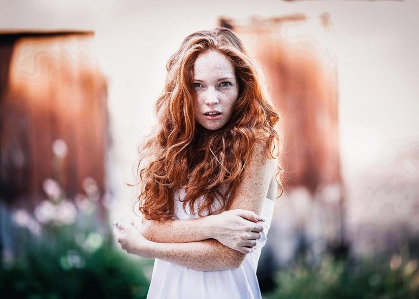 The most beautiful girls with freckles
