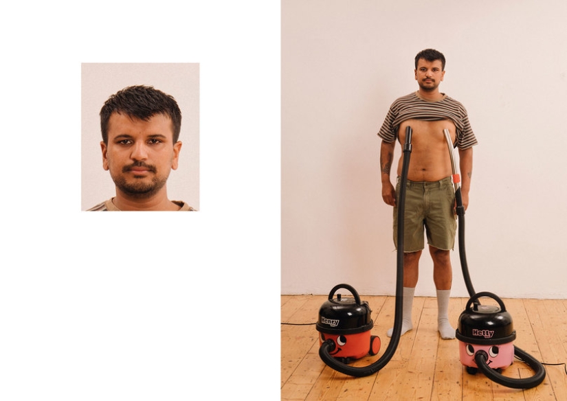 The photographer made fun of a standard passport photo: that's what chaos is happening behind the scenes The photographer made fun of a standard passport photo: that's what chaos is happening behind the scenes