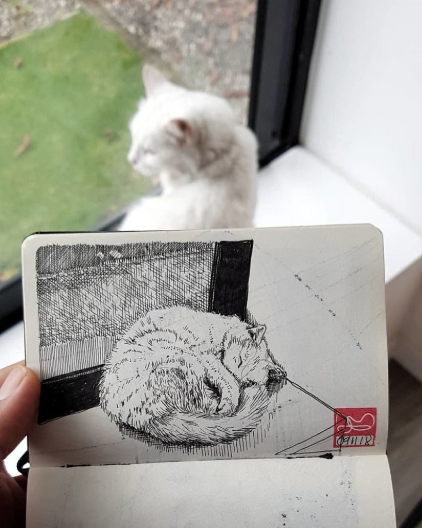 The reality is transferred to the paper: the incredible sketches of the architect from Colombia