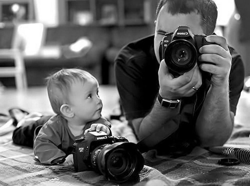 The sons in these photos are the spitting image of fathers. And vice versa