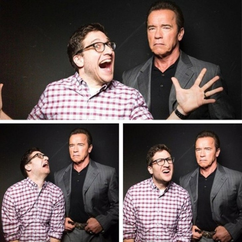 The stars represent joy, sadness and bewilderment. Some people do it well