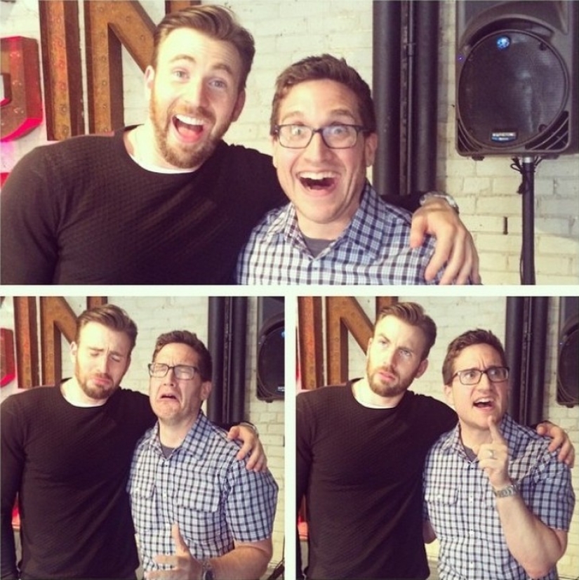 The stars represent joy, sadness and bewilderment. Some people do it well