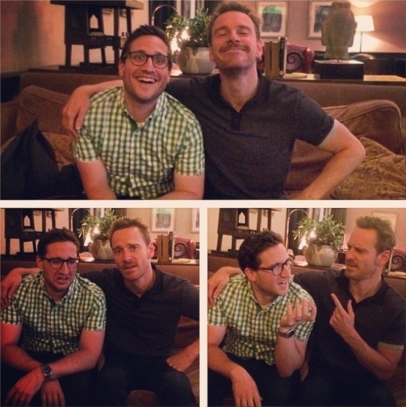 The stars represent joy, sadness and bewilderment. Some people do it well