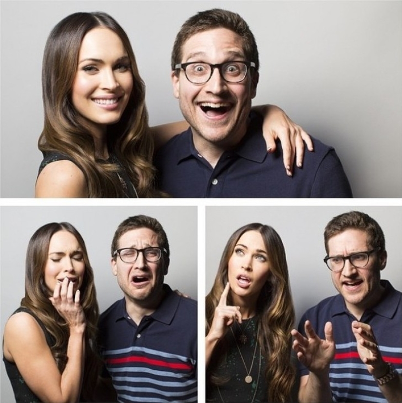 The stars represent joy, sadness and bewilderment. Some people do it well