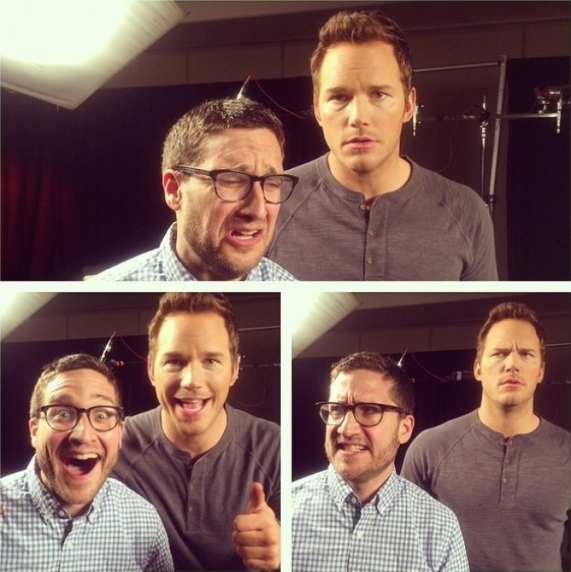 The stars represent joy, sadness and bewilderment. Some people do it well